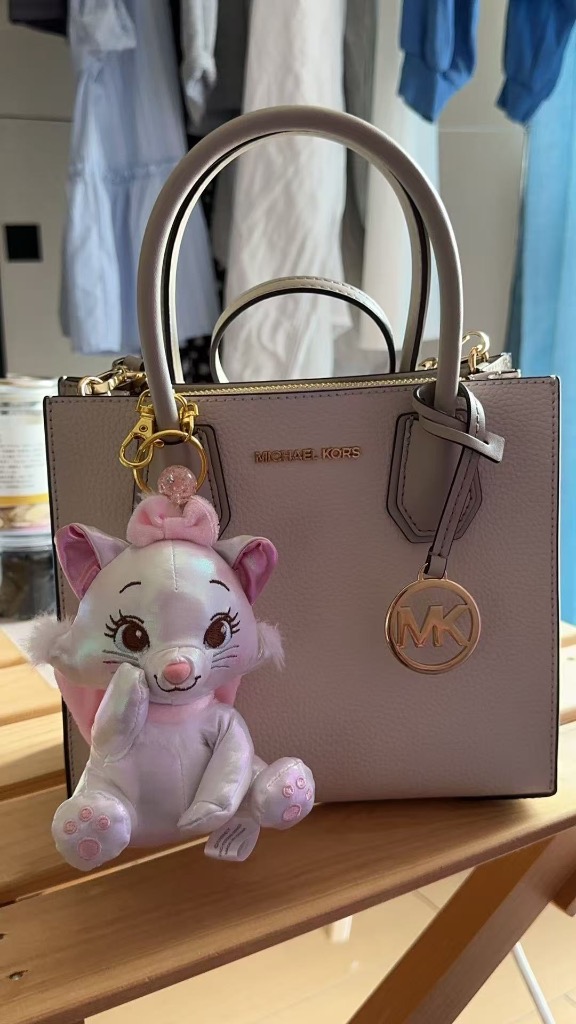 MICHAEL KORS ハンマー加工サテン ミディワンピース プリント フラワーMIXサテンドットワンピース[LA36-26R602]｜URBAN