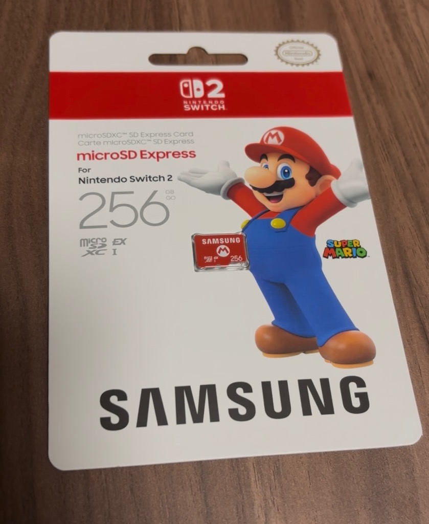 Switch 2 Samsung microSD Express Card 256GB for Nintendo 2
