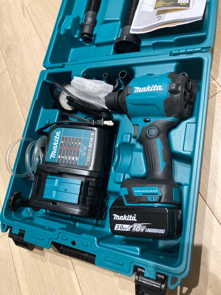 マキタ makita 18V 充電式エアダスタ AS180DZ 本体のみ : 柴商 マキタ makita 18V 充電式エアダスタ AS180DZ 本体のみ : 柴商