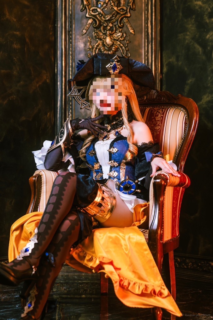 江南猫次 原神 コスプレ ナヴィア 衣装 ※ウィッグ 靴 傘 江南猫次 原神 コスプレ ナヴィア 衣装 ※ウィッグ 靴 傘