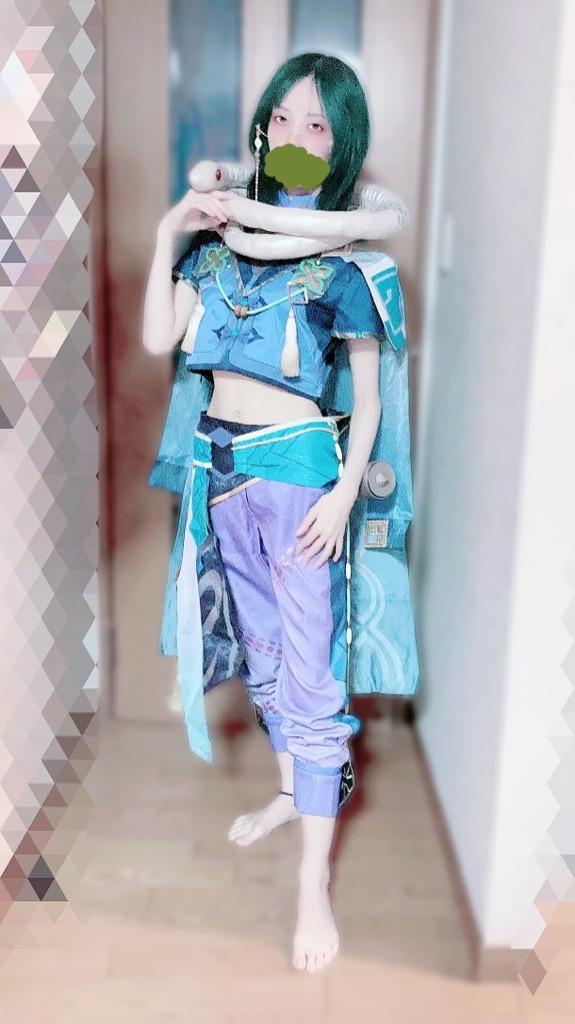 三分妄想 原神 コスプレ 白朮 ビャクジュツ 衣装セット