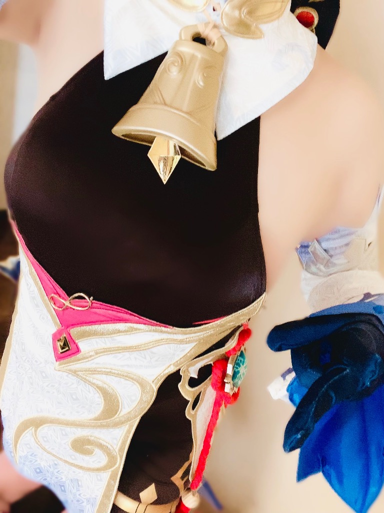 m*a様 原神 甘雨 コスプレ衣装セット Mサイズ ウィッグ付 三分妄想 公式品 三分妄想 原神 コスプレ 甘雨 かんう 衣装セット ※ウィッグ 靴