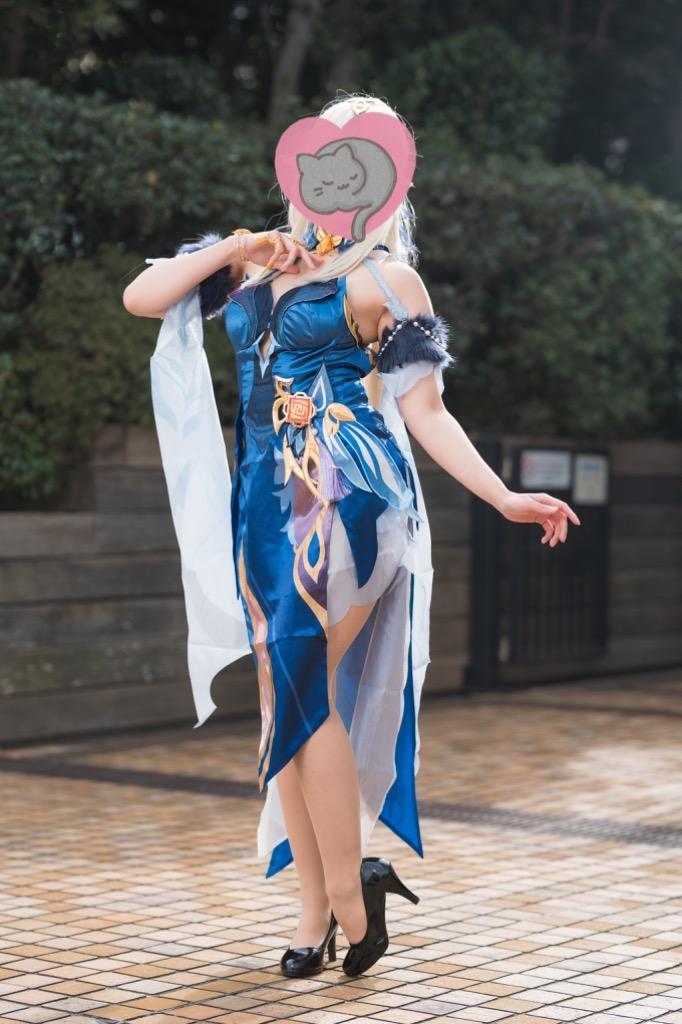 原神 凝光 ぎょうこう スキン 紗の幽蘭 コスプレ服 - コスプレ