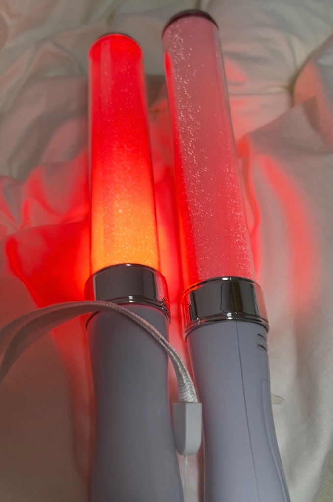 シルバー」コンサートライト LED15色カラーチェンジ「1本」ペン