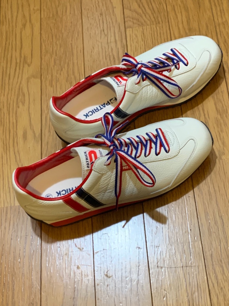 未使用 42 パトリック PATRICK ボストン レザー トリコロール 未使用 43 パトリック PATRICK ボストン レザー トリコロール