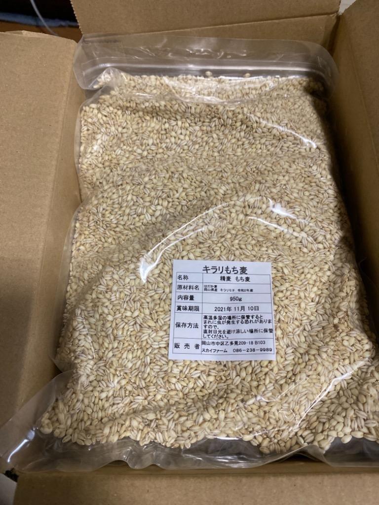 新麦 もち麦 950g 令和4年産 岡山県産 キラリもち麦 950g 1袋 チャック付き ポイント 雑穀米 食品 お試し メール便 国産  :motimugi900:スカイファーム - 通販 - Yahoo!ショッピング