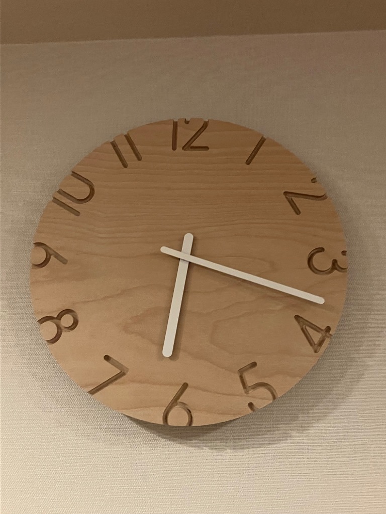 レムノス CARVED WOOD BIRCH 寺田 尚樹 NTL16-05 掛け時計、壁掛け時計