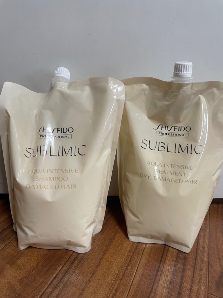 アクアインテンシブ　シャンプー & トリート1800ml レフィル(D)か(W) セット品】資生堂 サブリミック アクアインテンシブ シャンプー