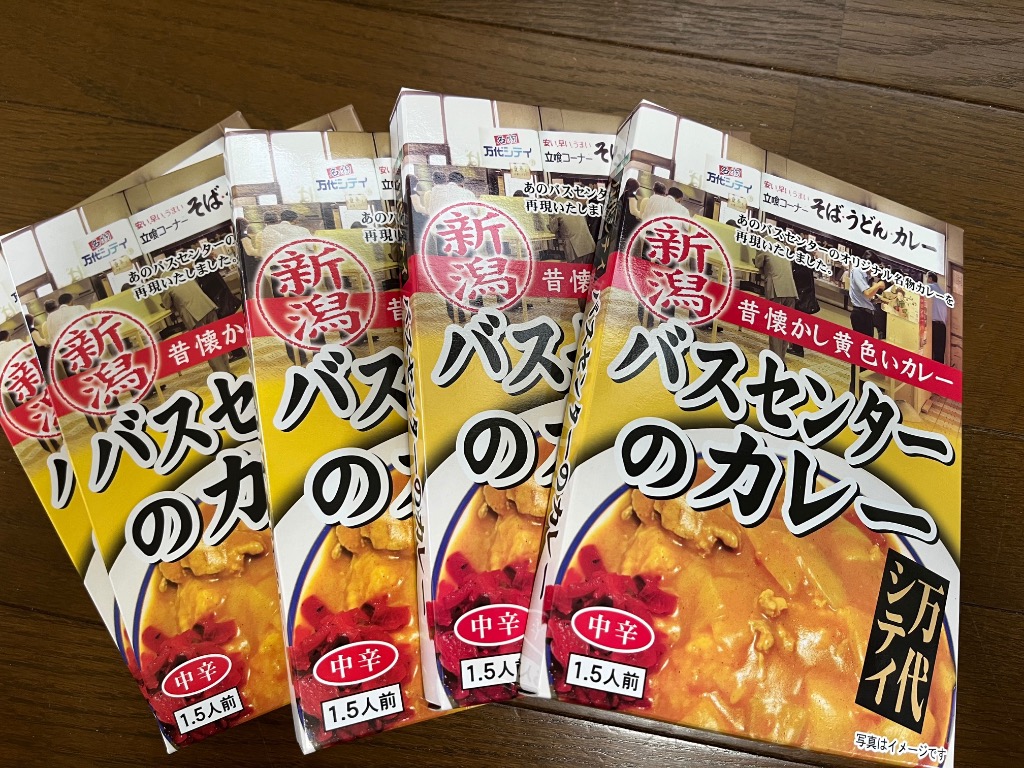バスセンターのカレー 220g (1.5人前) 5箱セット 中辛 万代