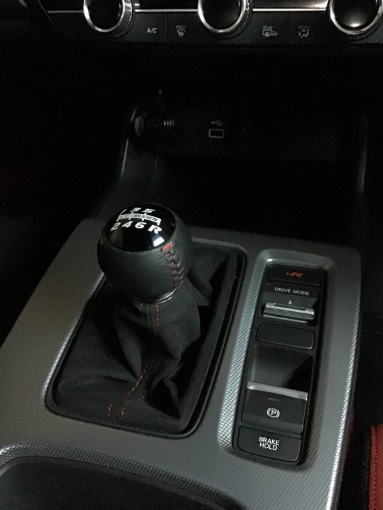 無限 ムゲン レザーシフトノブ (ブラック) シビック type-R FK8