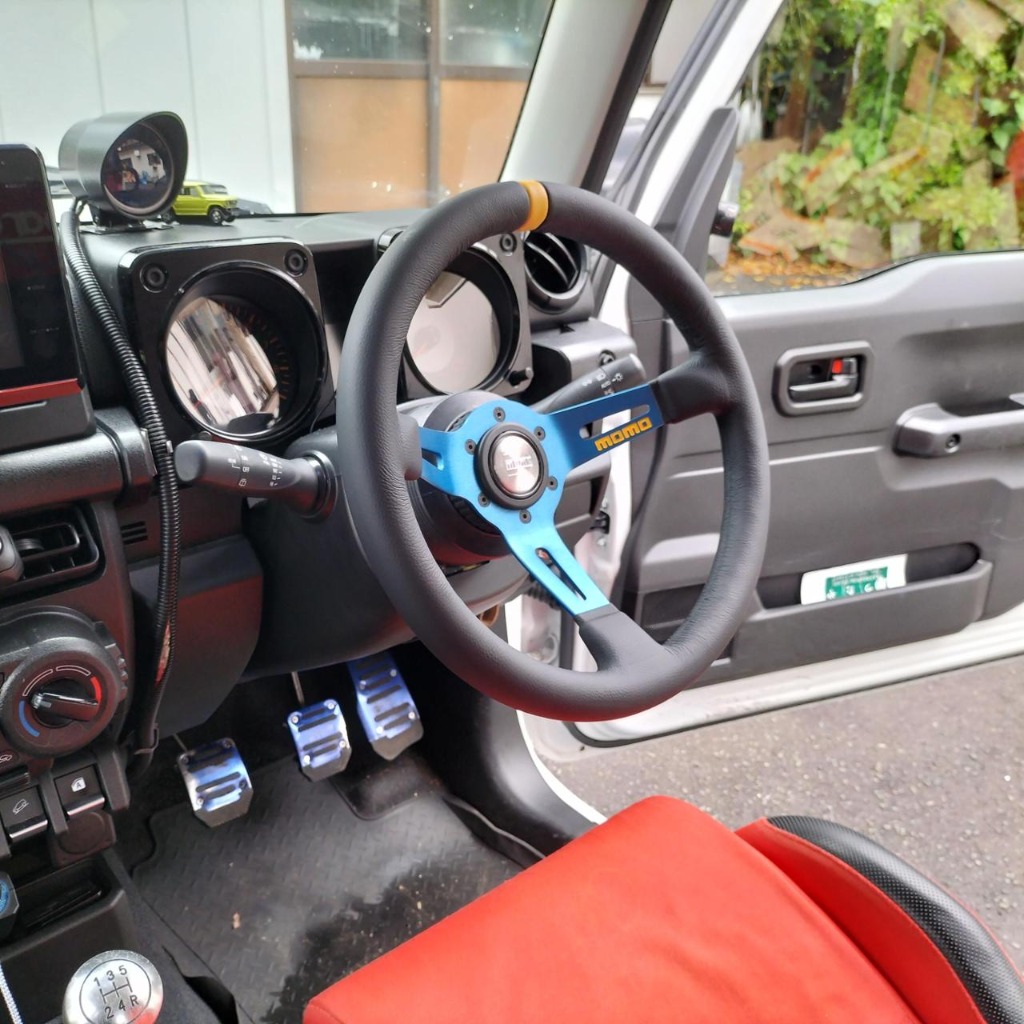 MOMO モモ MOD.08 モデル08 レザー/ブルースポーク 330mm