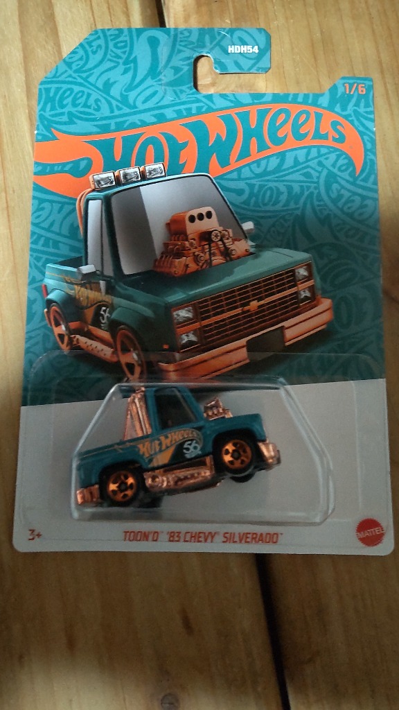 Hot Wheels トゥーンド 1983 シボレー シルバラード マテル