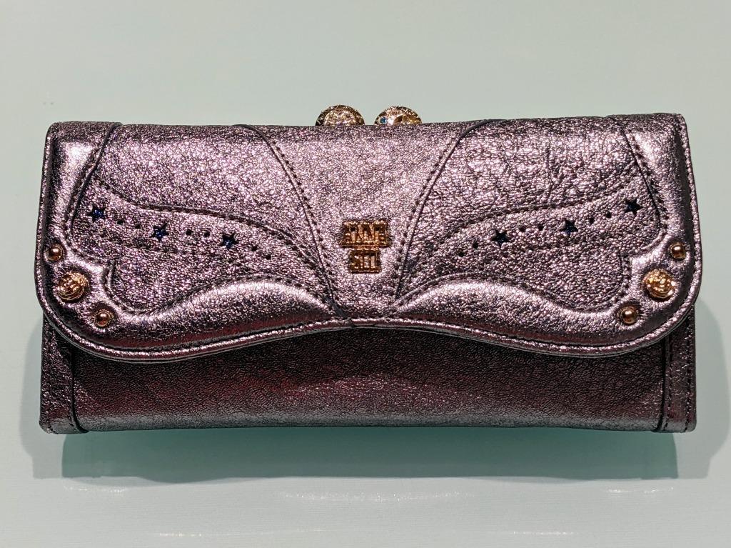 アナスイ 財布[ANNA SUI] ソルーナ がま口かぶせ長財布[315830]【キラキラ 星 太陽 月 ウォレット 牛革 レザー レディース】