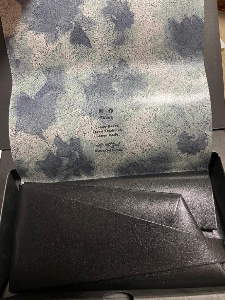 所作 shosa 長財布 ロングウォレット モネ 睡蓮 箔押し floral