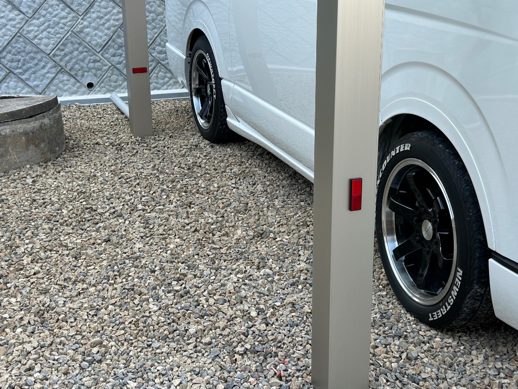 自転車用リフレクター長方形角型/リフレクター反射板四角赤色/L