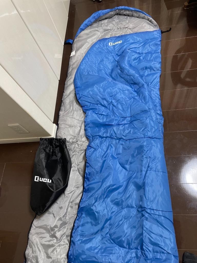 LICLI 寝袋 封筒型 コンパクト シュラフ 丸洗い可能 オール