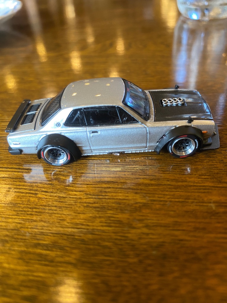 SKYLINE GT-R V8 DRIFT (HAKOSUKA) METALLIC SILVER POP RACE x