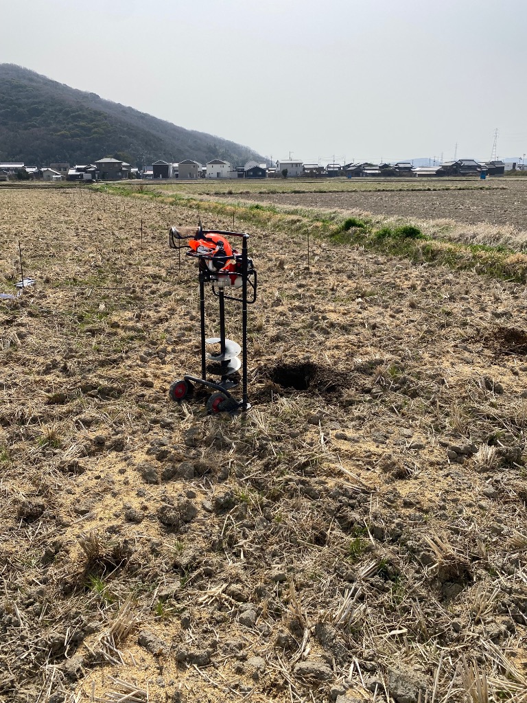アースオーガー 穴掘り機 エンジンオーガー ゼノア エンジン式