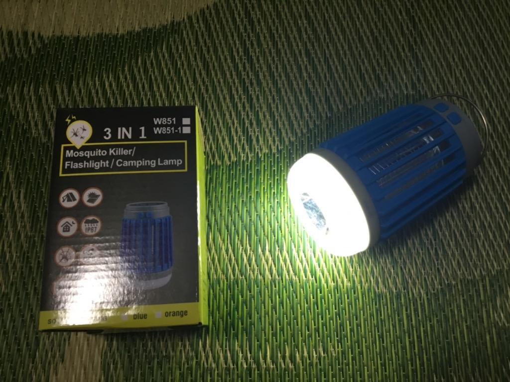 電撃殺虫器 捕虫器 殺虫ライト 誘虫灯 LED ランタン キャンプ