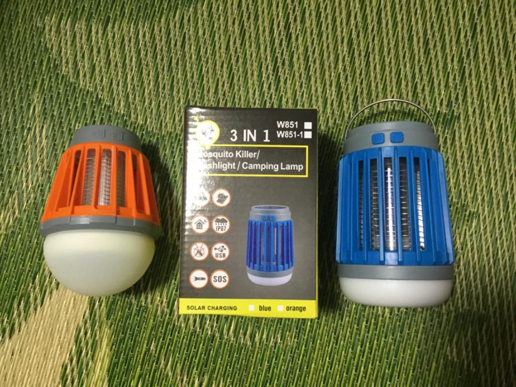 電撃殺虫器 捕虫器 殺虫ライト 誘虫灯 LED ランタン キャンプ