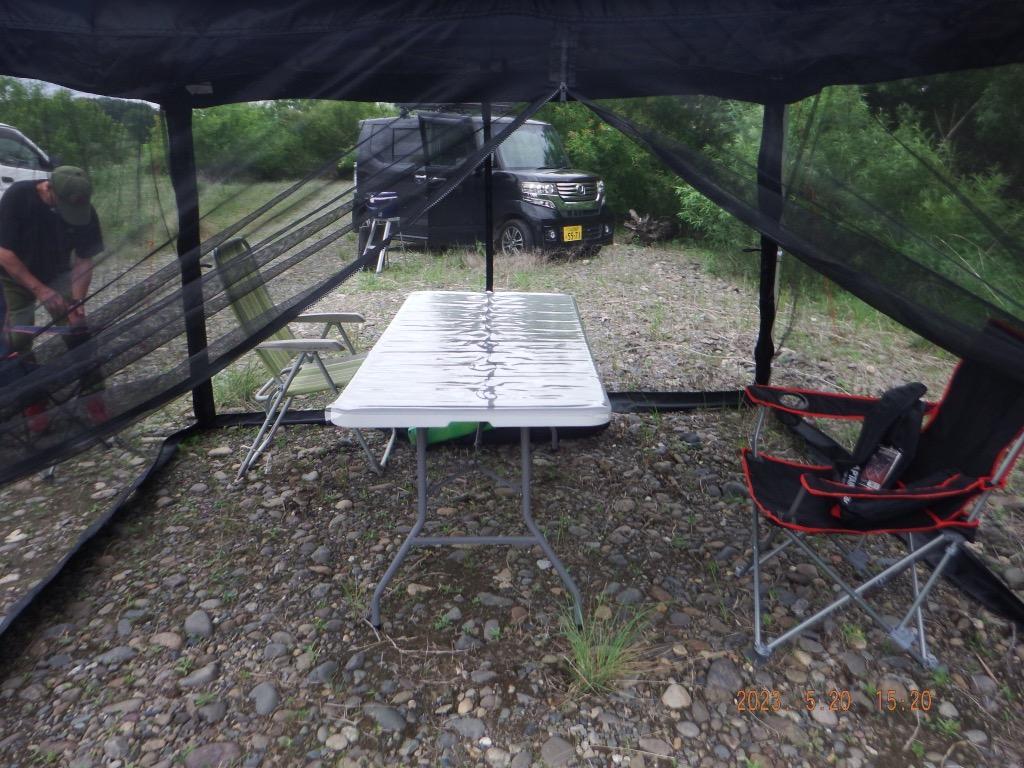 アウトドアテーブル 折りたたみ 頑丈 大型 幅180×奥行74cm レジャー