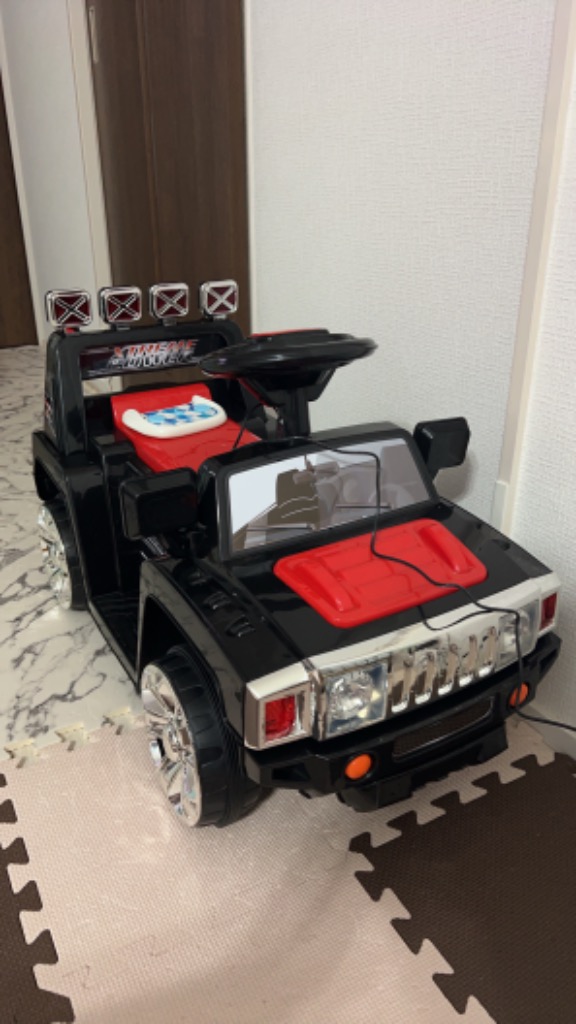 電動乗用カー 乗用玩具 電動ラジコンカー ハマータイプ ペダルとプロポで操作 SUV JEEP キッズカー くるま おもちゃ のりもの ###乗用カーPV003R有###  : zpv003r : 一撃SHOP - 通販 - Yahoo!ショッピング