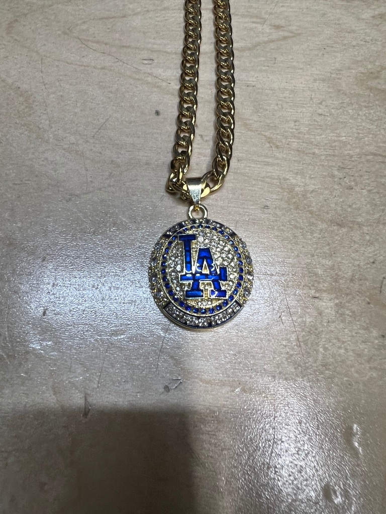 ドジャース ネックレス トップ ゴールド ロサンゼルス グッズ dodgers