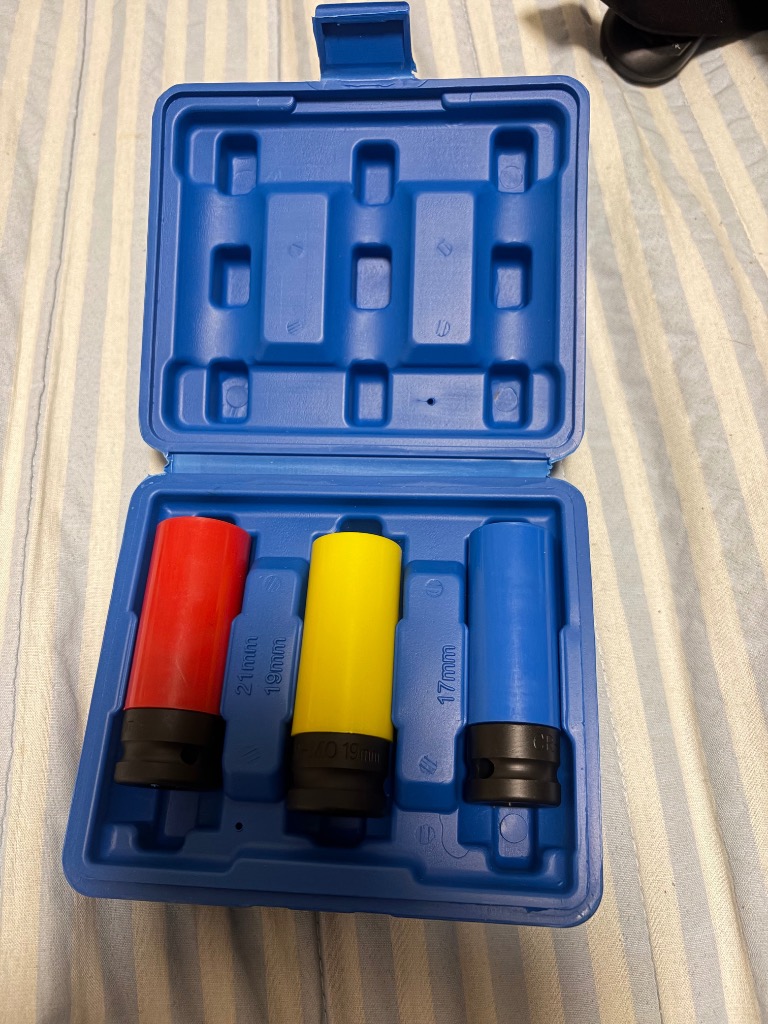 アルミホイール用 ホイルナット ソケットセット 薄口 インパクト対応