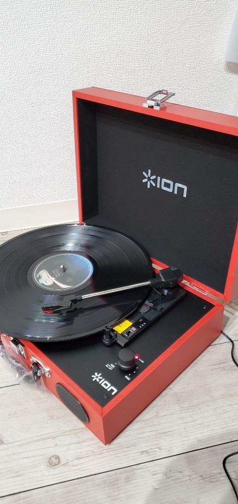 ION AUDIO VINYL TRANSPORT Red ポータブル トランク型 レコード