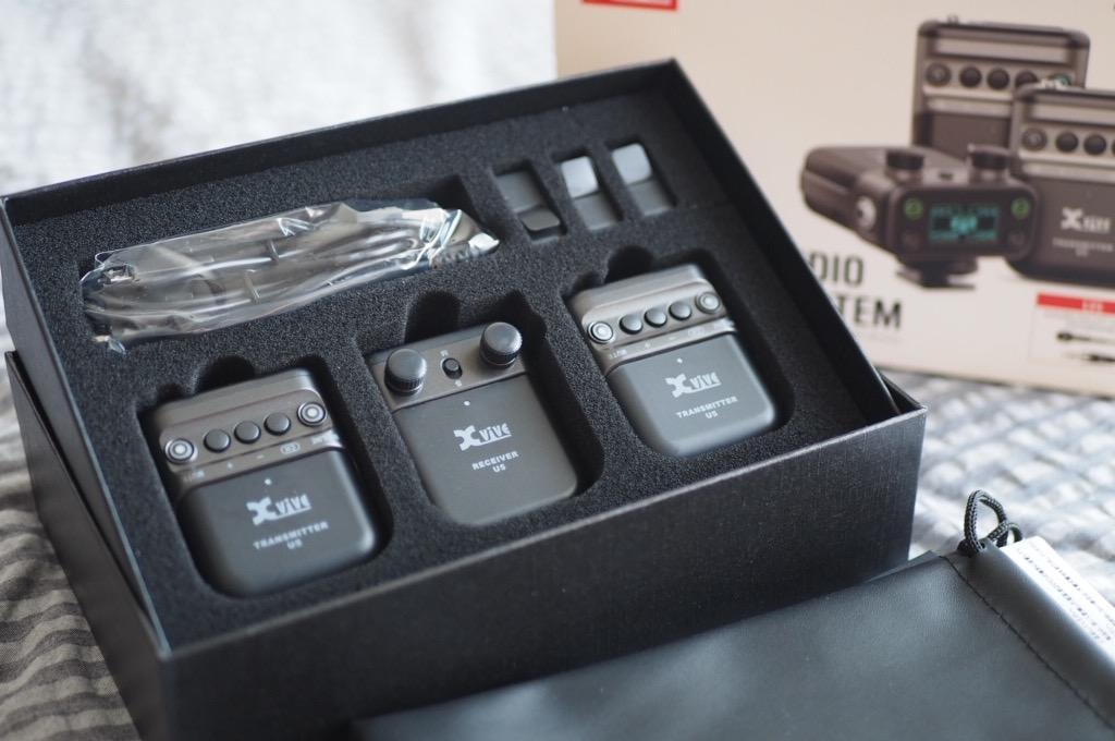 XVIVE U5T2 [送信機x2+ピンマイクx2+受信機x1] デュアルチャンネル