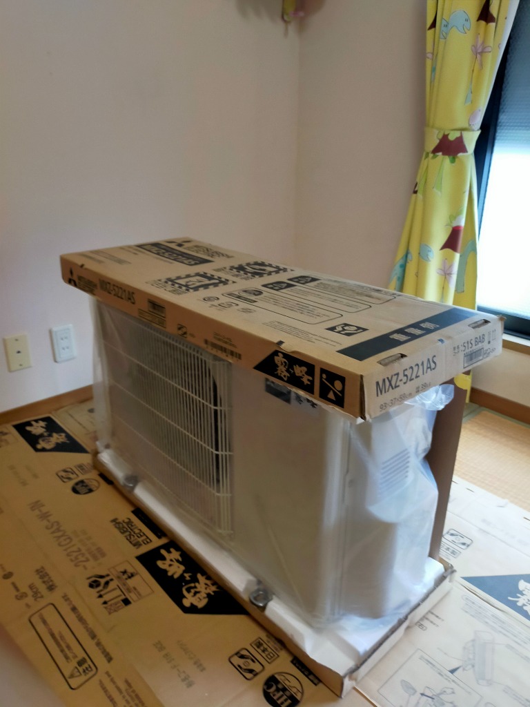 エアコン本体 2台セット 三菱電機 パナソニック　美品。 三菱（MITSUBISHI） 三菱電機 室内機 8畳+8畳用+室外機 壁掛け2台