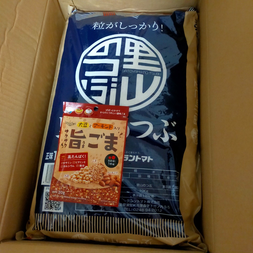 長期保存向け 米 10kg 令和6年産 福島県産里山のつぶ 白米 10kg