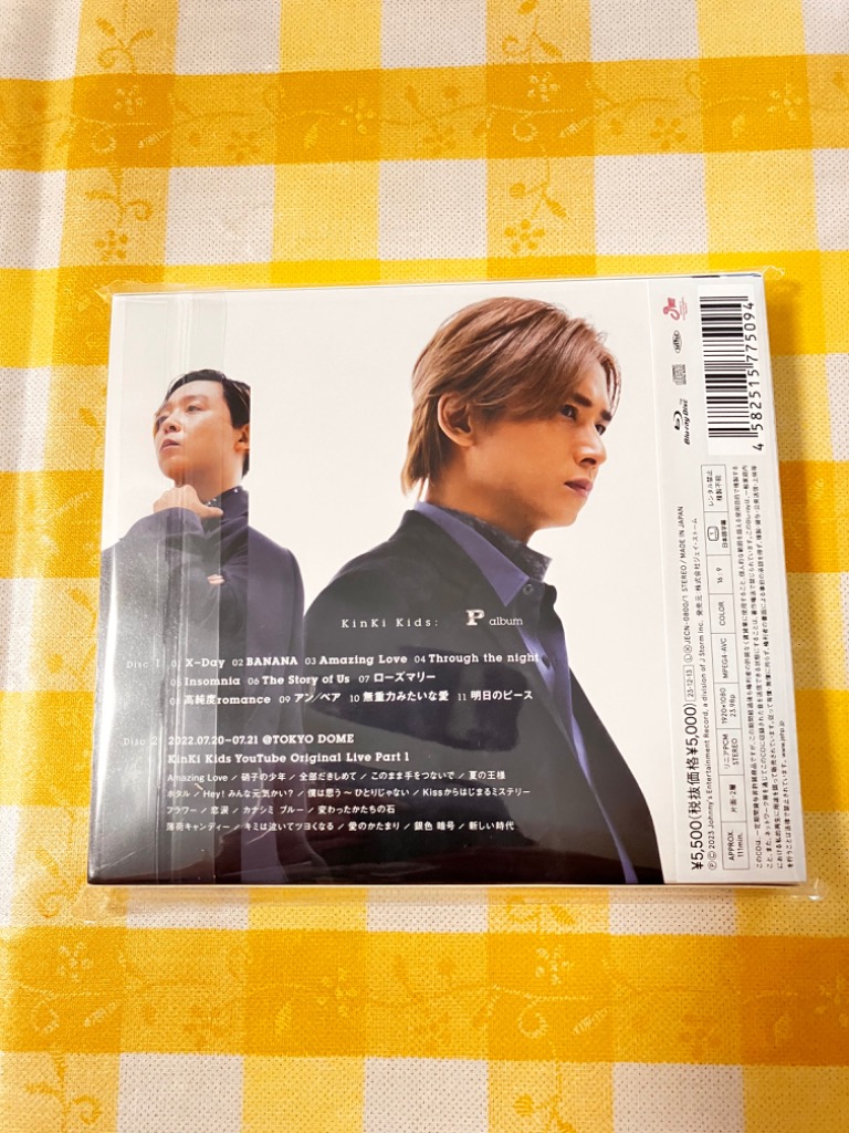 新品】 P album 初回盤A Blu-ray付 CD KinKi Kids アルバム 倉庫S 