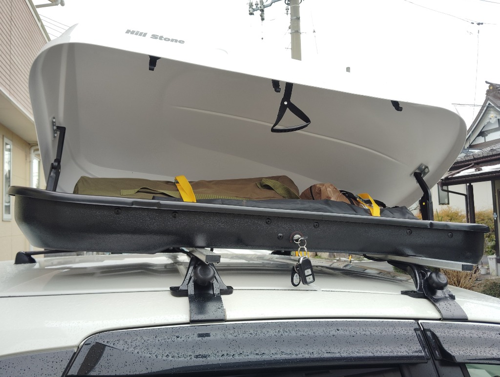 Hill Stone ルーフボックス 300L 取付金具 鍵付き 汎用 車載