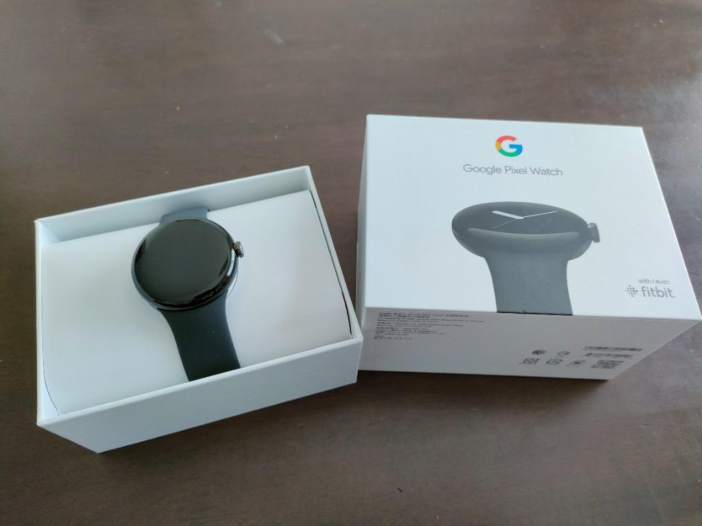 Google Pixel Watch Matte Blackステンレスケース/Obsidianアクティブ