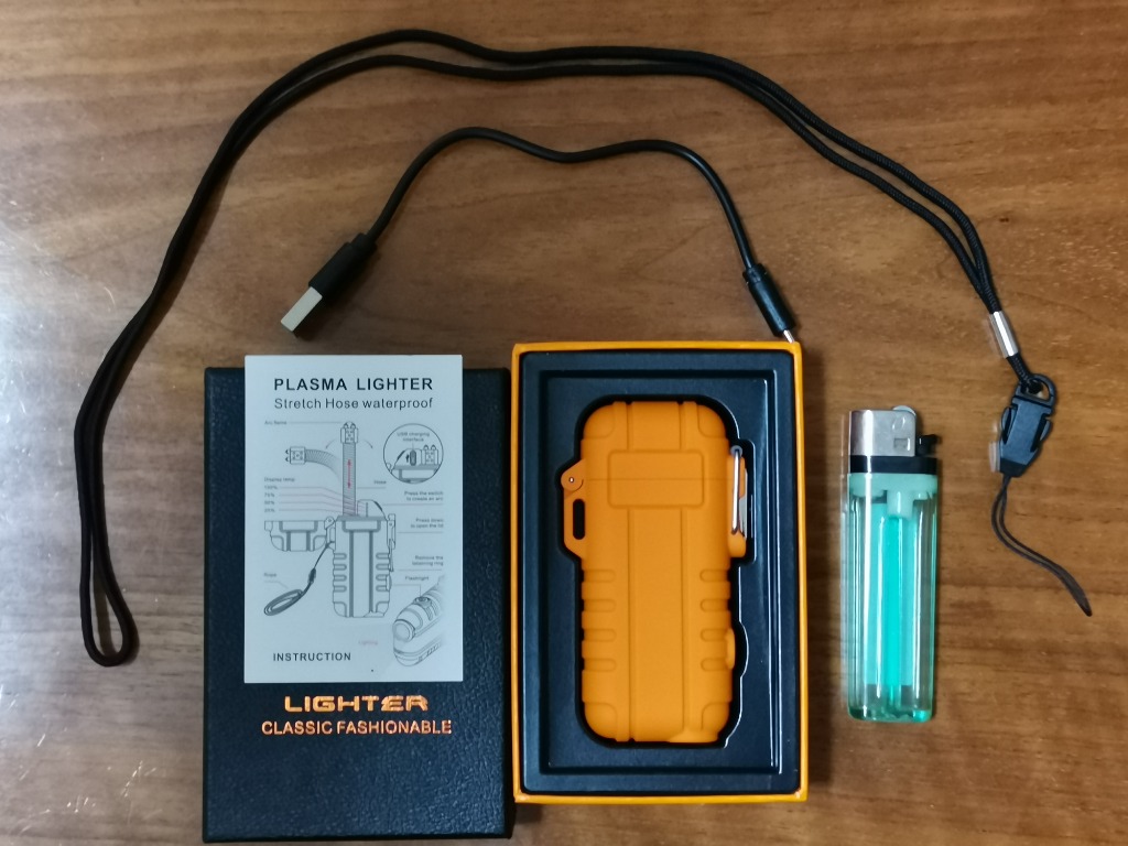 【値下げ】懐中電灯 (ライター機能 , 高電圧電気アーク式ライター) 防犯グッズ 電子ライター プラズマライター USB Type-C充電式 アーク