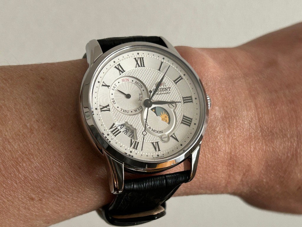 ORIENT オリエント　サンアンドムーン　自動巻き　RN-AK0005S Amazon.com: ORIENT Reloj mecánico clásico Sun & Moon RN