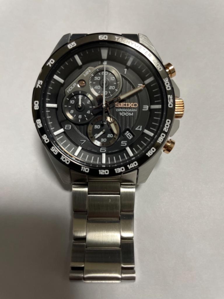 SEIKO メンズ 時計 100m防水 SEIKO セイコー 腕時計 クオーツ クロノグラフ 100M防水