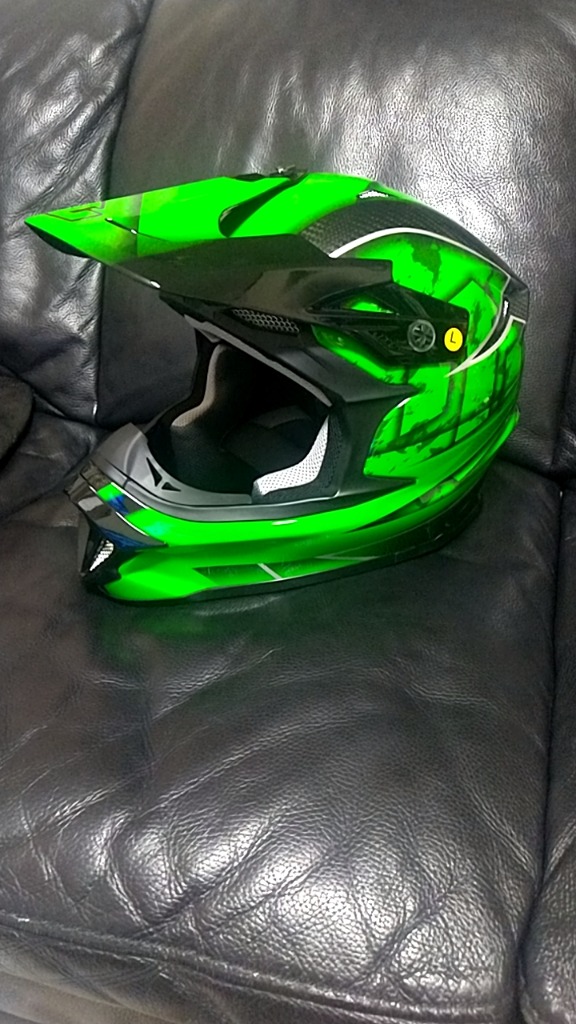 ZEALOT マッドジャンパー2　カーボンヘルメット　グリーン　サイズL MJC0015/M MadJumperⅡ(マッドジャンパー2) CARBON HYBRID