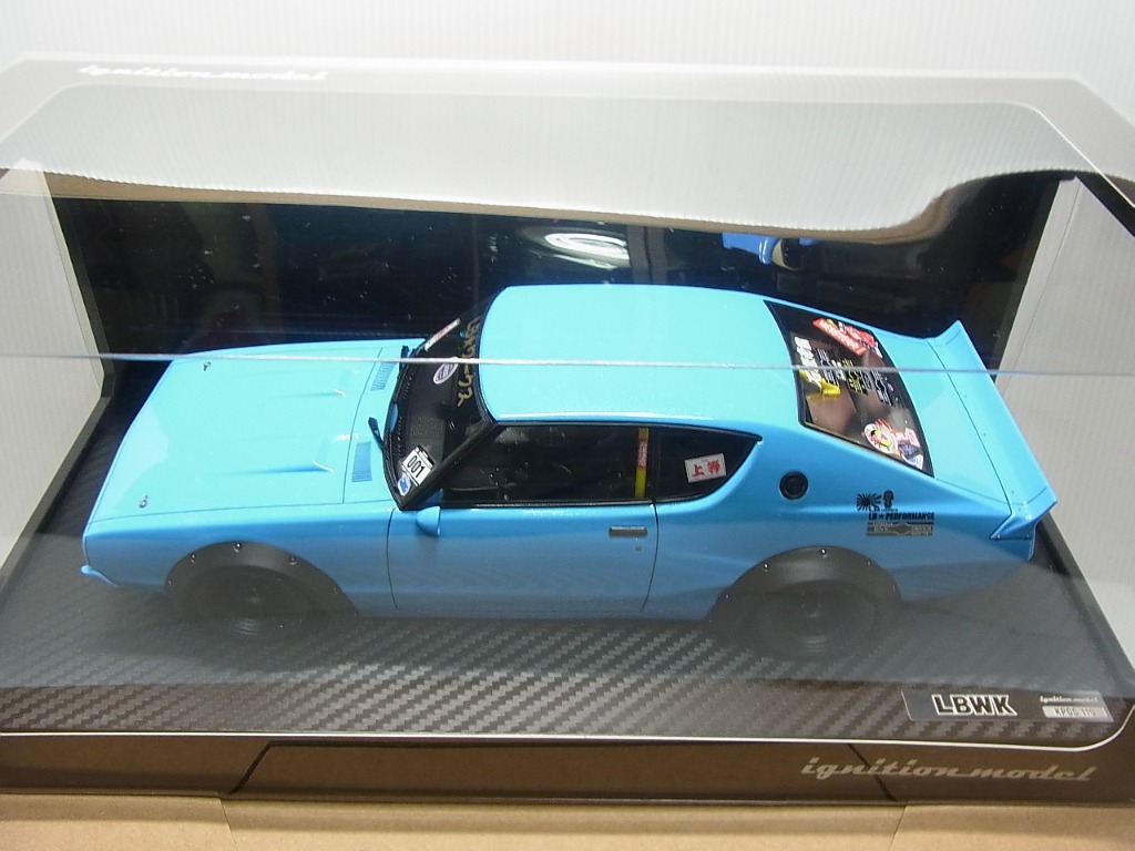 6/27 予約締切 ignition model 1/18 LB-WORKS Kenmeri 2Dr Light Blue