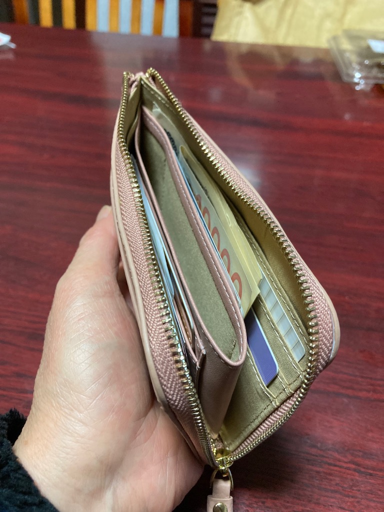 RafiCaro L字ファスナー 財布 コンパクト レディース 薄い