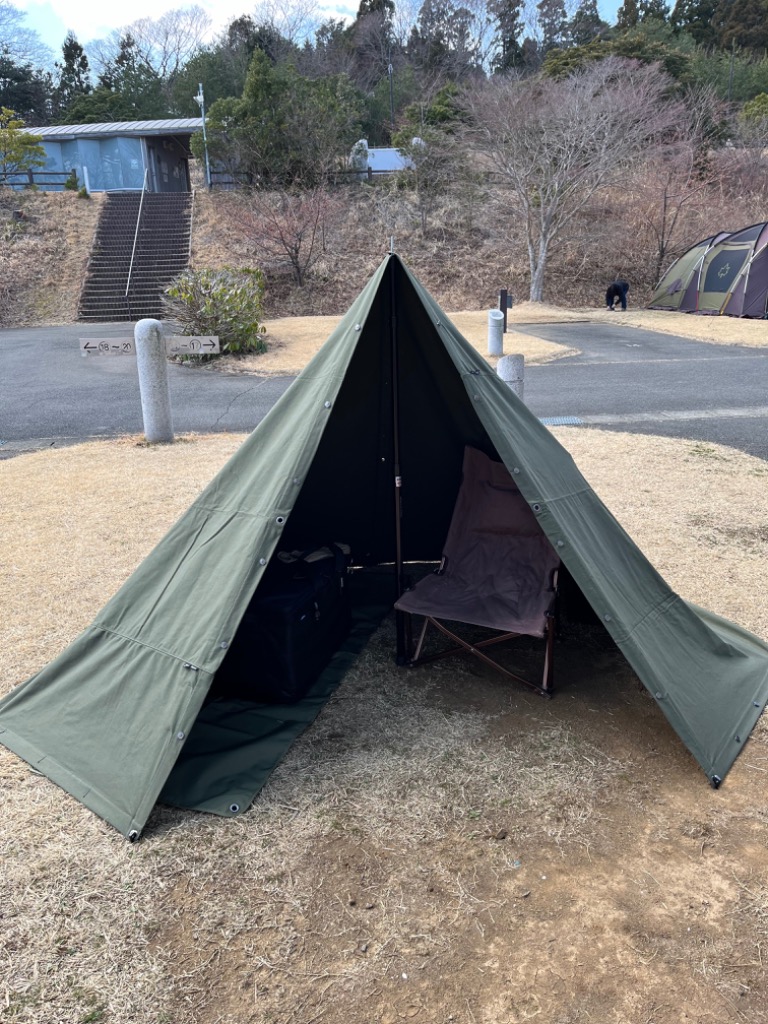 アソビト 焚き火軍幕 abt-001OD キャンプ タープテント