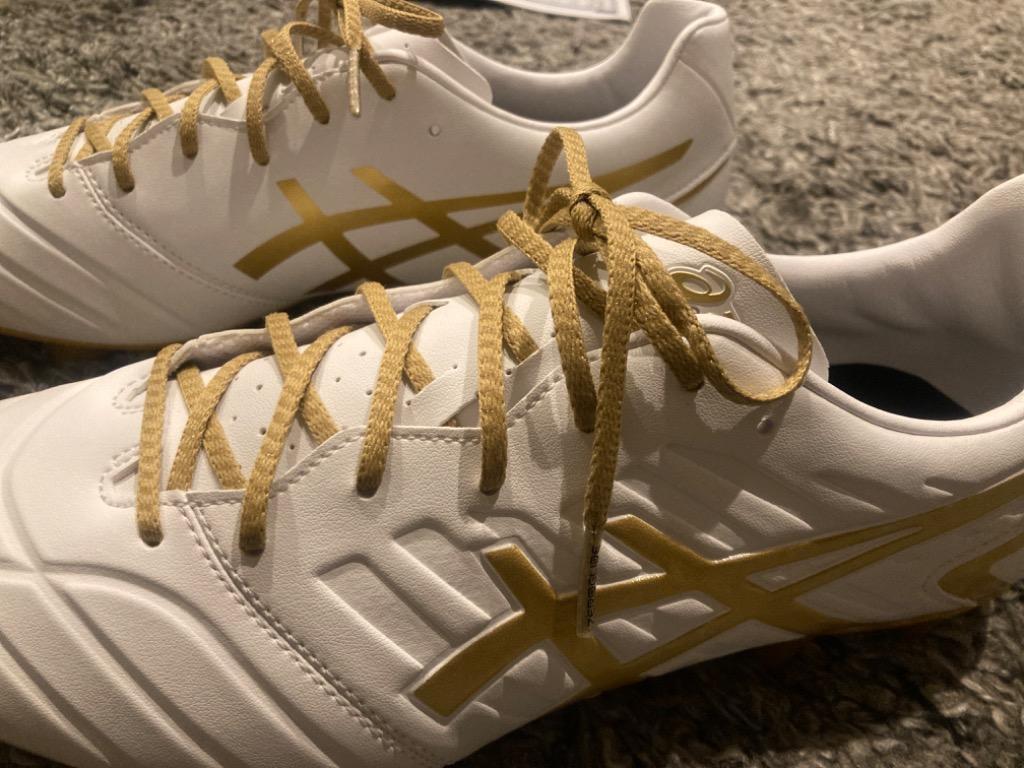 ASICS サッカーシューズ ホワイト 金色ソール ASICS アシックス DS LIGHT X-FLY PRO(ホワイト×ゴールド