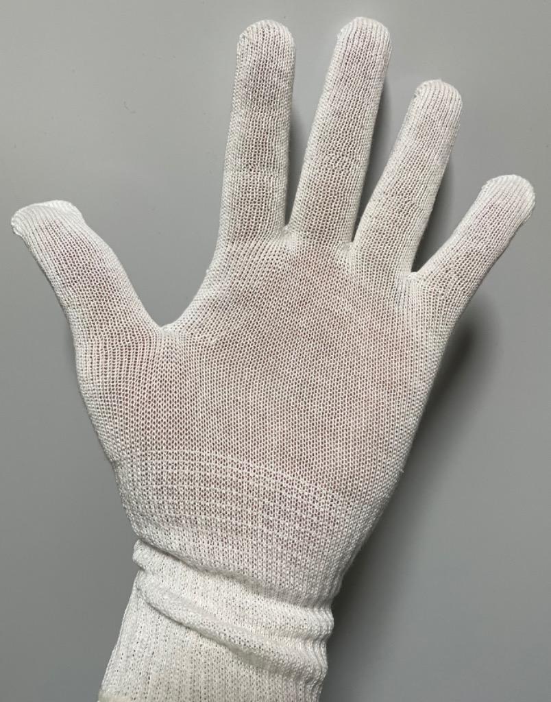 (201) 下ばき用アンダー手袋 綿100％ 薄手 13ゲージ 12組 革手袋や手業用手袋の下ばき用に吸水性がよく肌触りも良い 日本製綿100％ サラシ