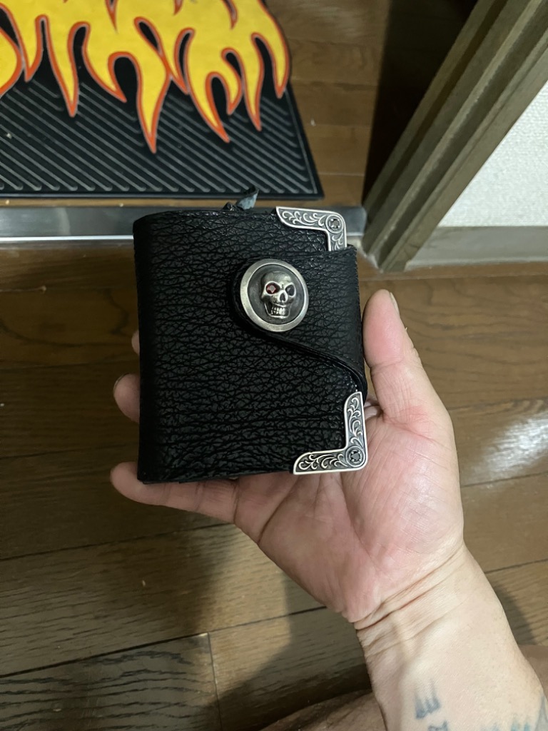 シャークスキン(鮫革)長財布 財布 サメ革 シャークスキン 長財布 メンズ 珍しいサメ革を素材