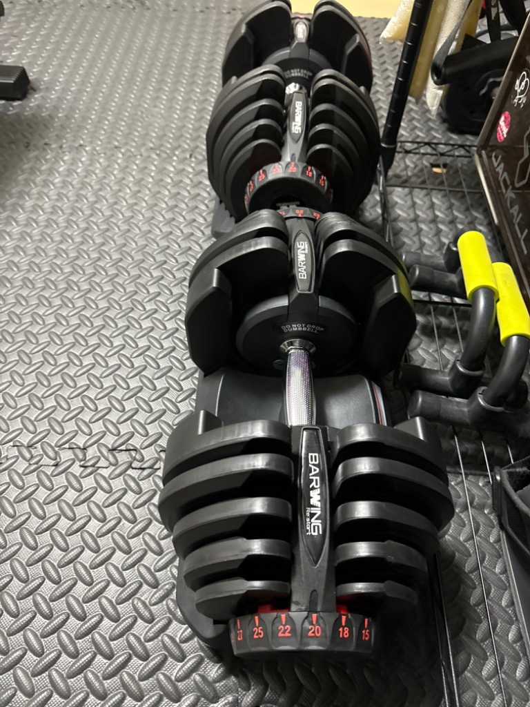 YouTen NEW モデル 可変式ダンベル 40kg 2個セット 17段階調節