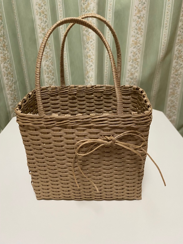 リボンのバッグ 紙バンドキット エコ クラフトバンド かごバッグキット