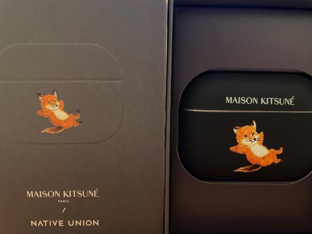 MAISON KITSUNE Chillax Fox AirPodsProケース MAISON KITSUNE Chillax Fox シリコン製AirPods Proケース : and
