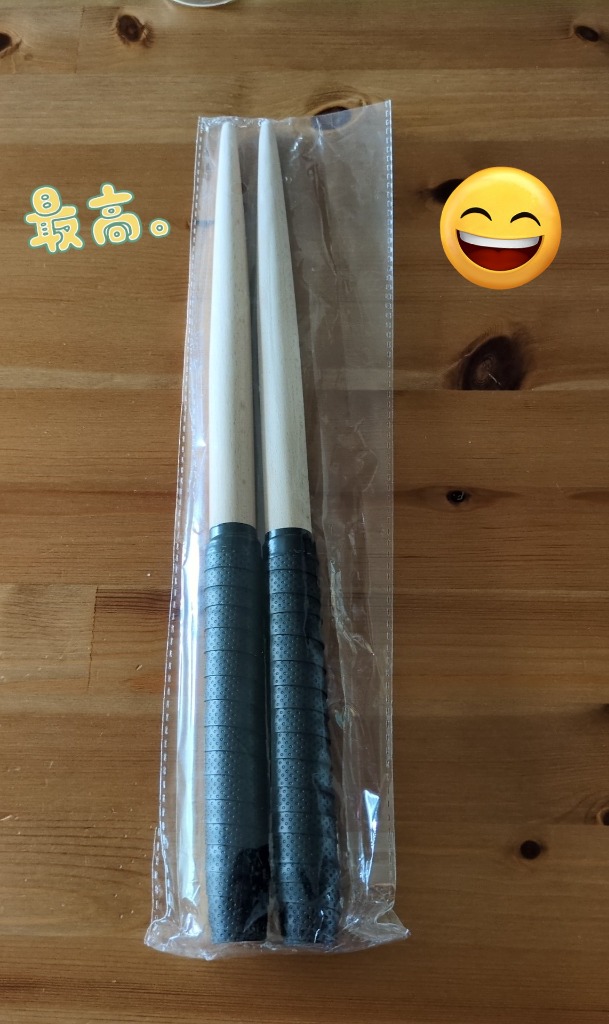 太鼓の達人 マイバチ 35cm 38cm 2本セット ロール グリップ 連打