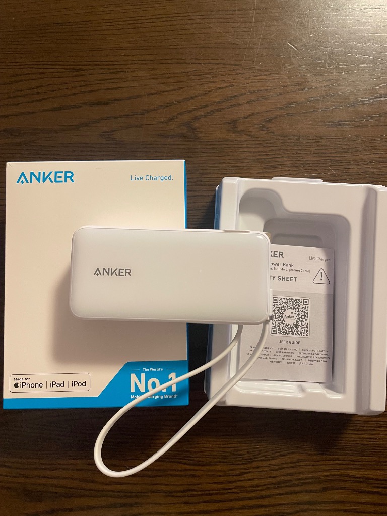 Anker Power Bank (10,000mAh, Fusion, Built-In USB-C Cable